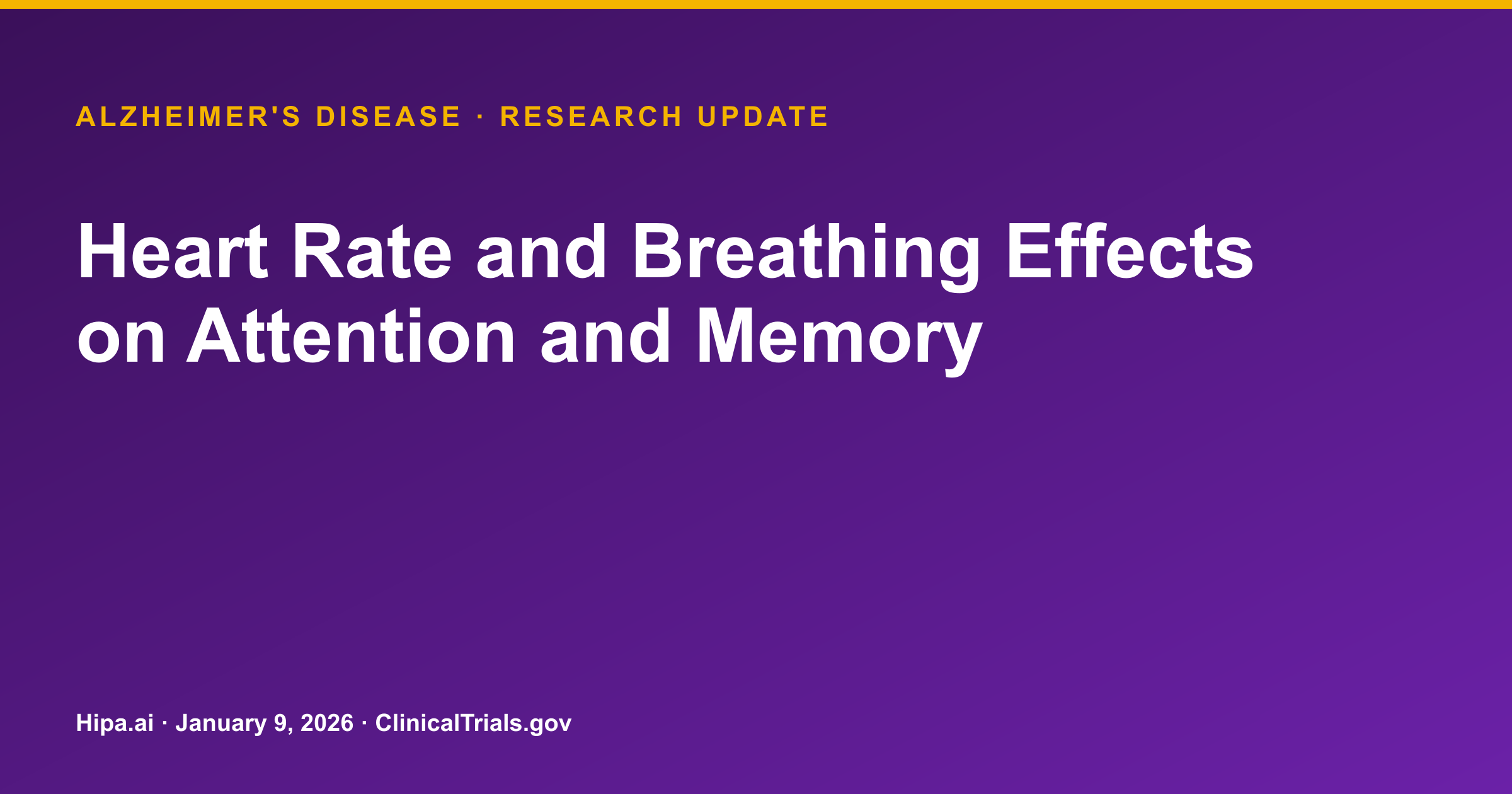 Alzheimer's Disease: Paced Breathing to Relax Decreases Plasma Amyloid Beta — research update card