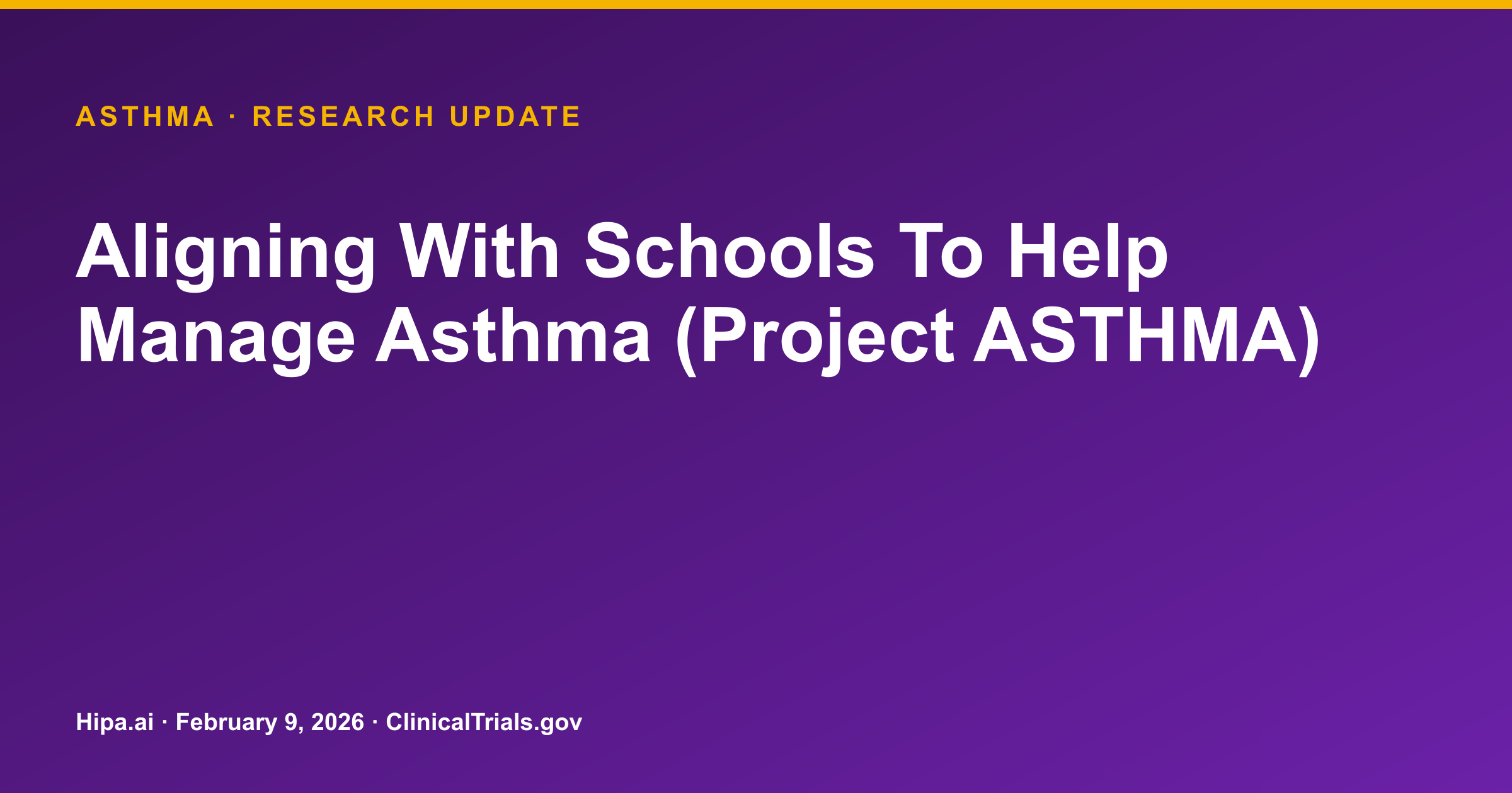 Asthma: School-Based Intervention Improves Daytime Symptoms, Stabilizes FEV1/FVC — research update card