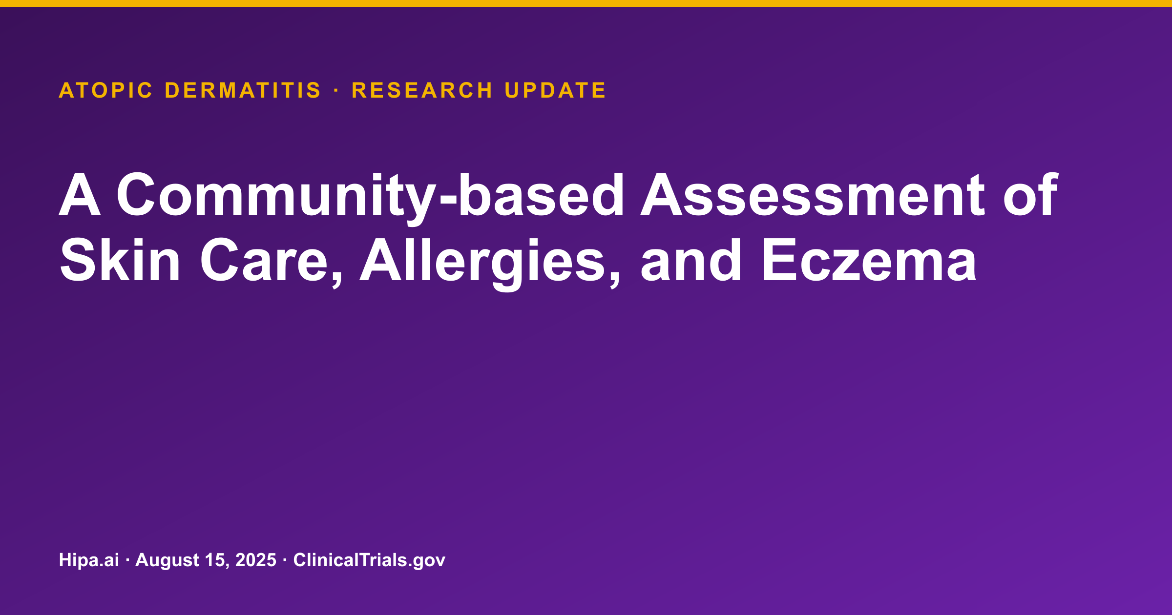 Atopic Dermatitis: Daily Emollient Use Reduces Incidence in Newborns — research update card
