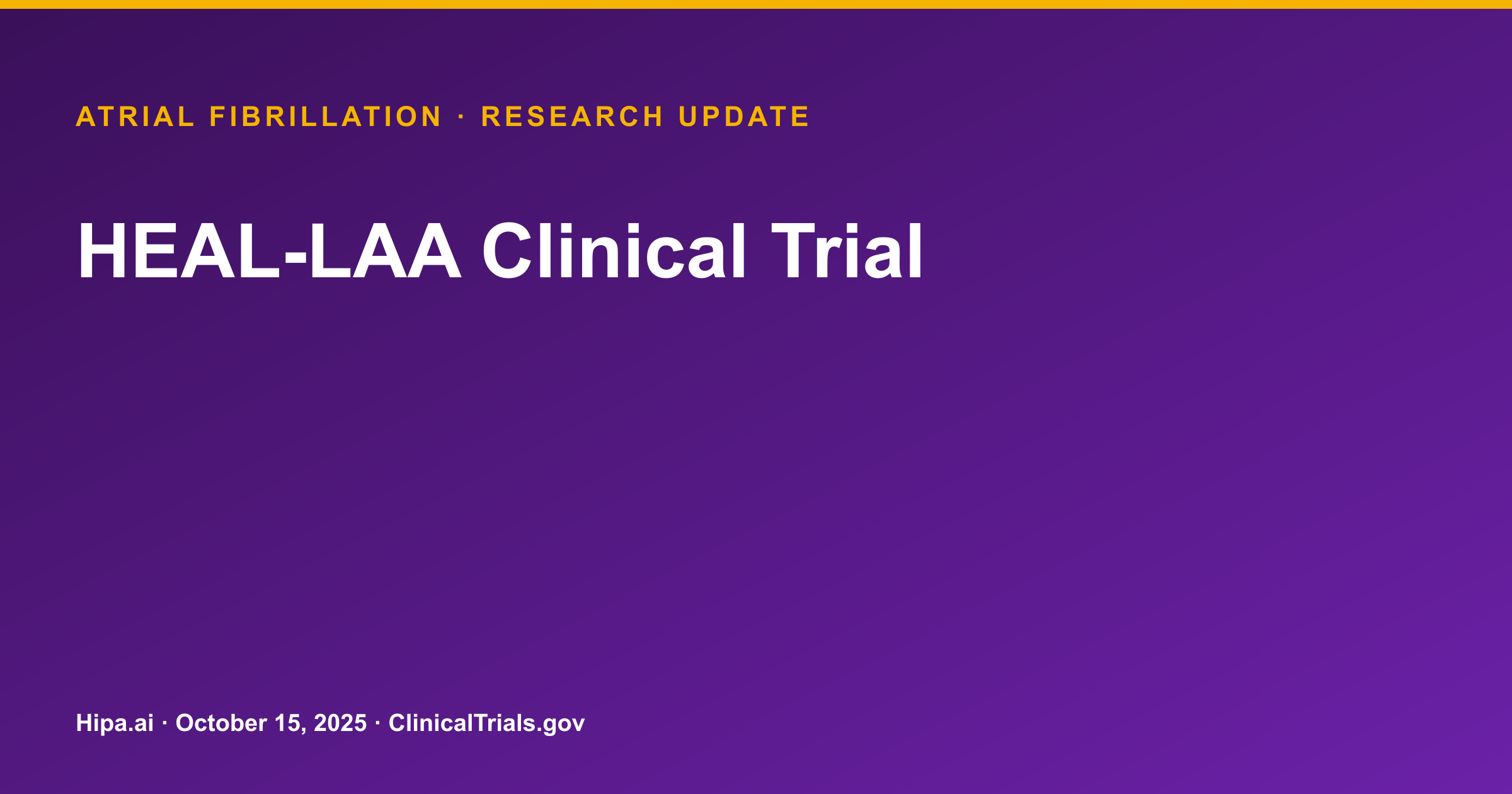 Atrial Fibrillation: WATCHMAN FLX™ Pro LAAC Device Shows No Significant Leak — research update card
