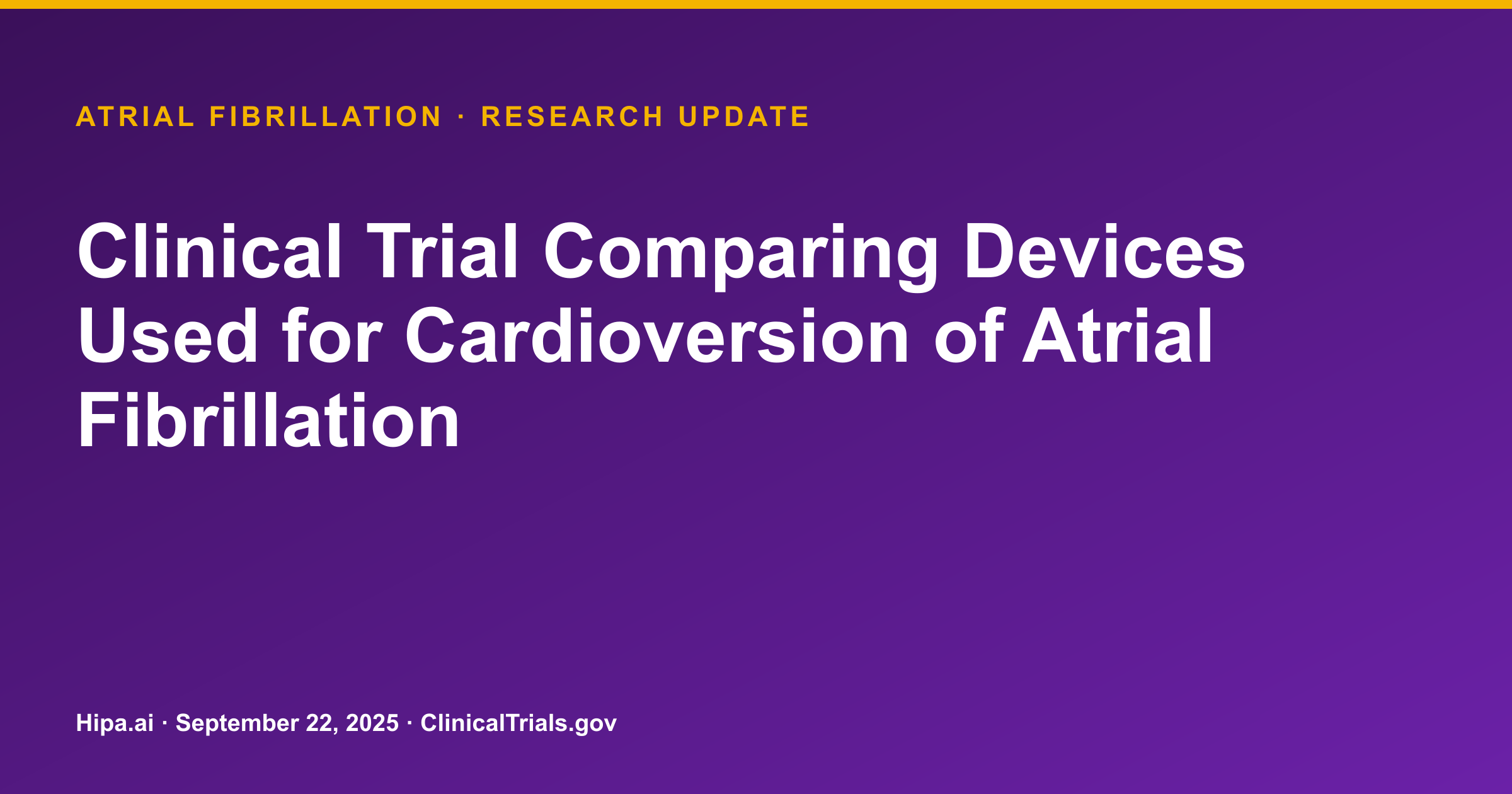Atrial Fibrillation: Two Cardioversion Shock Types Show Similar Efficacy — research update card