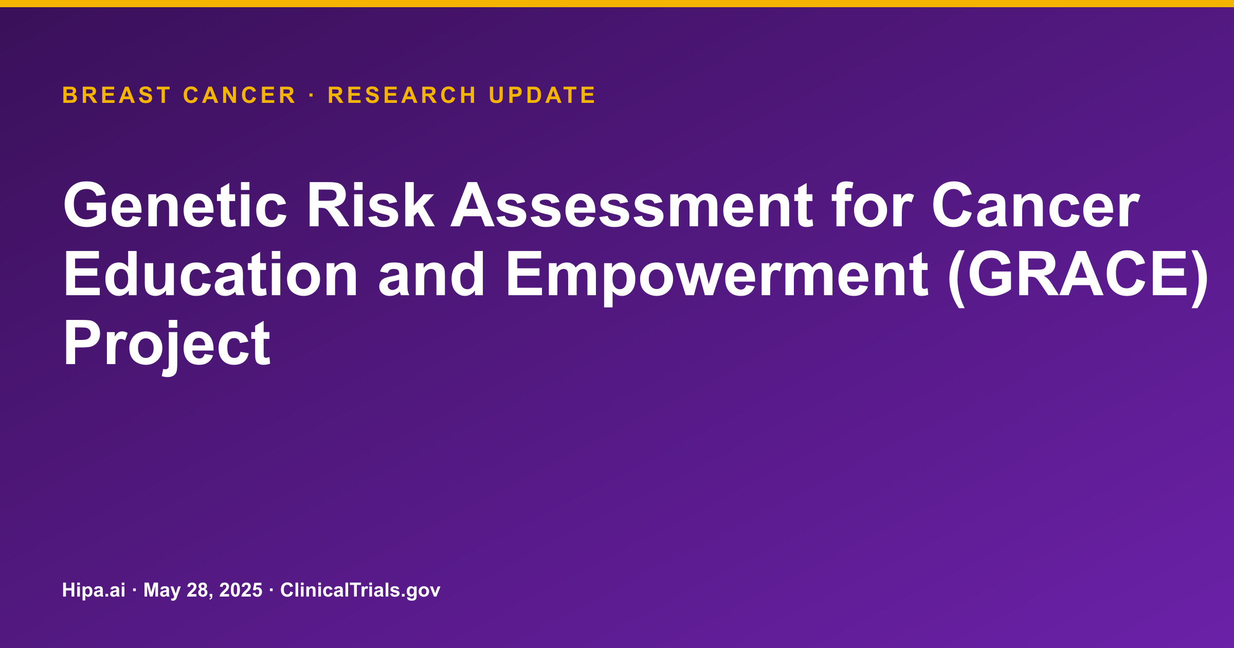 Breast Cancer: Tailored Counseling Boosts Genetic Risk Assessment Uptake — research update card