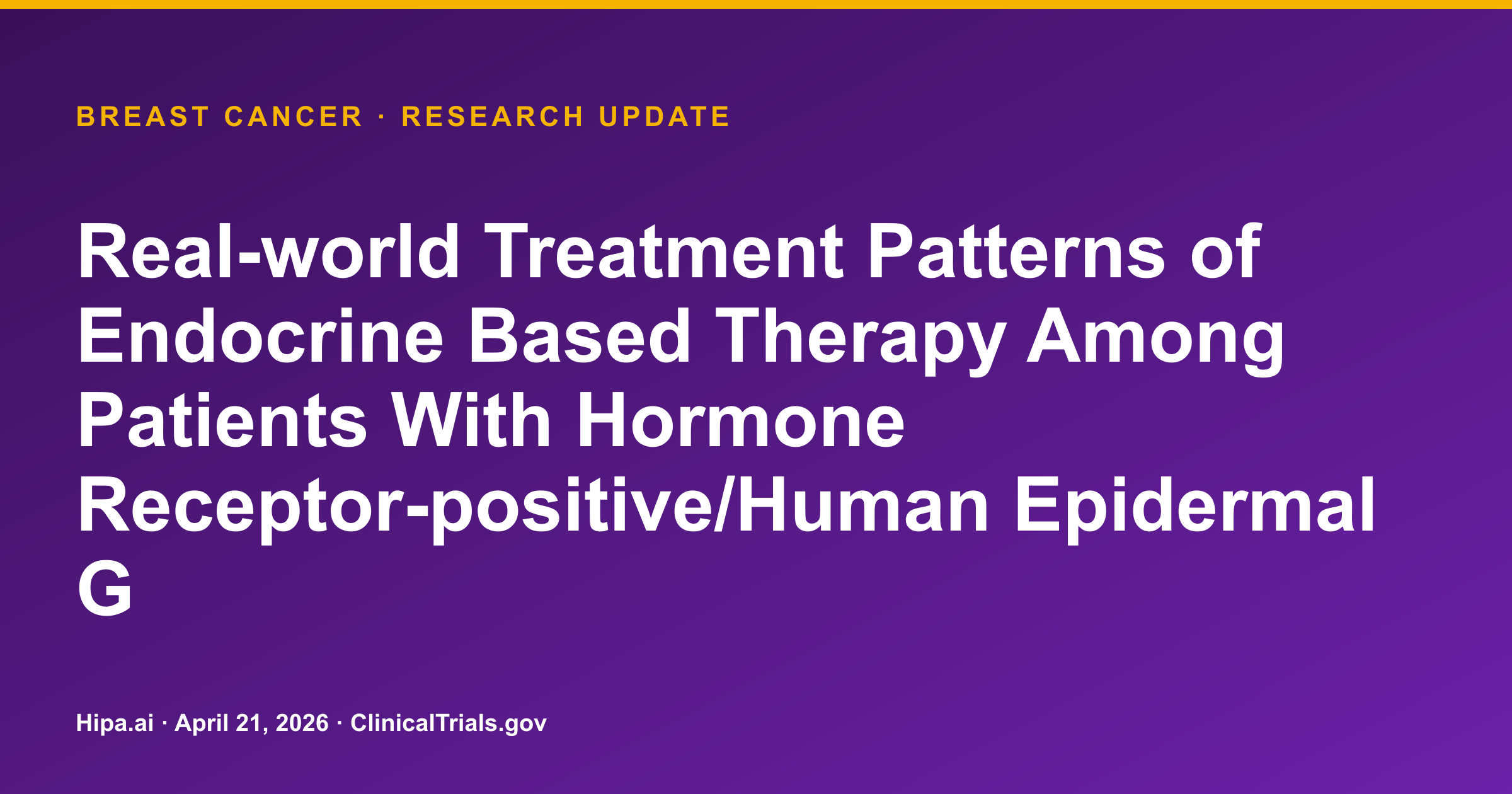 Breast Cancer: Real-world Palbociclib Treatment Patterns in Japan Posted — research update card