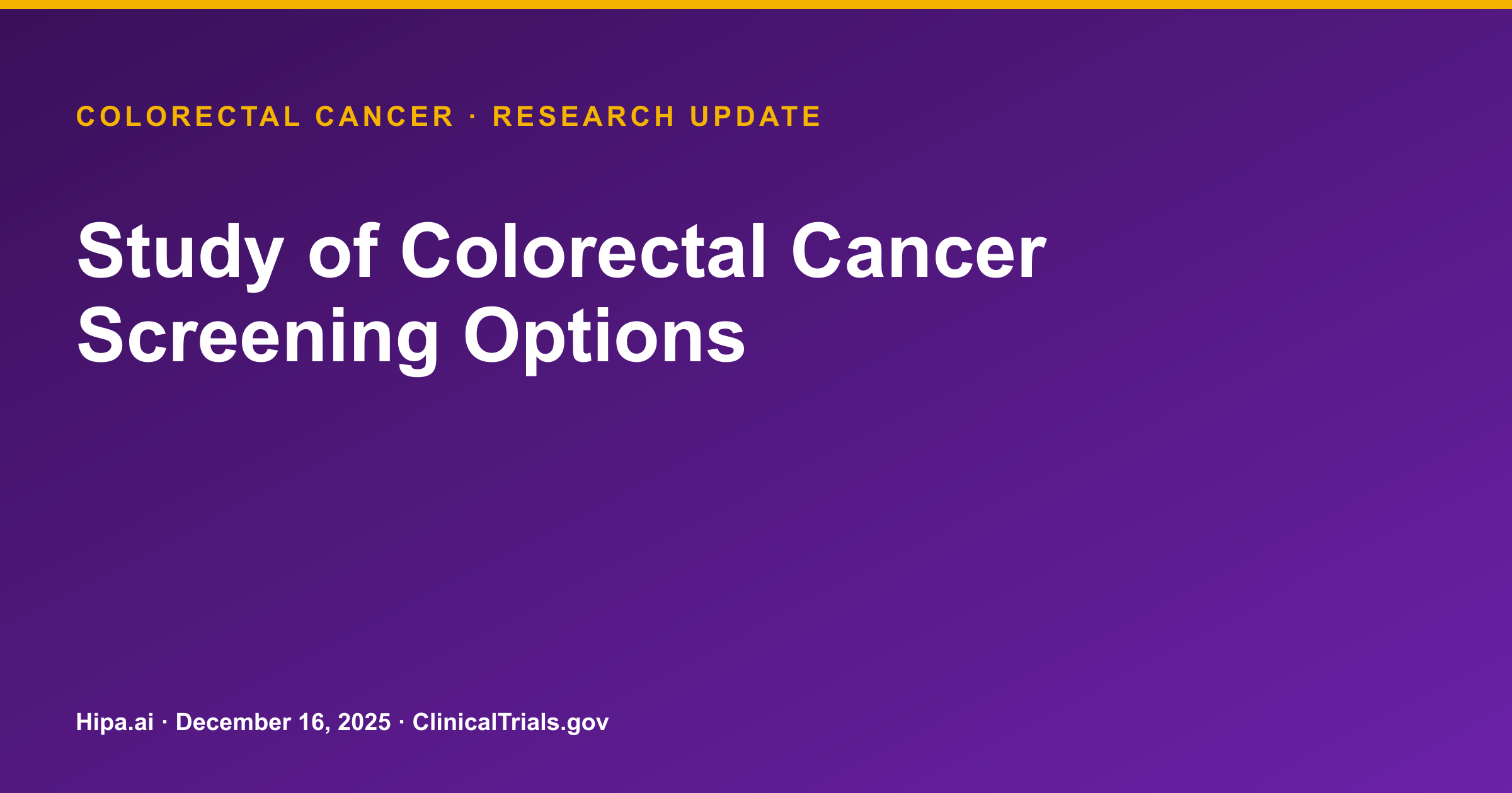 Colorectal Cancer Screening Completion Higher with Guardant Shield — research update card