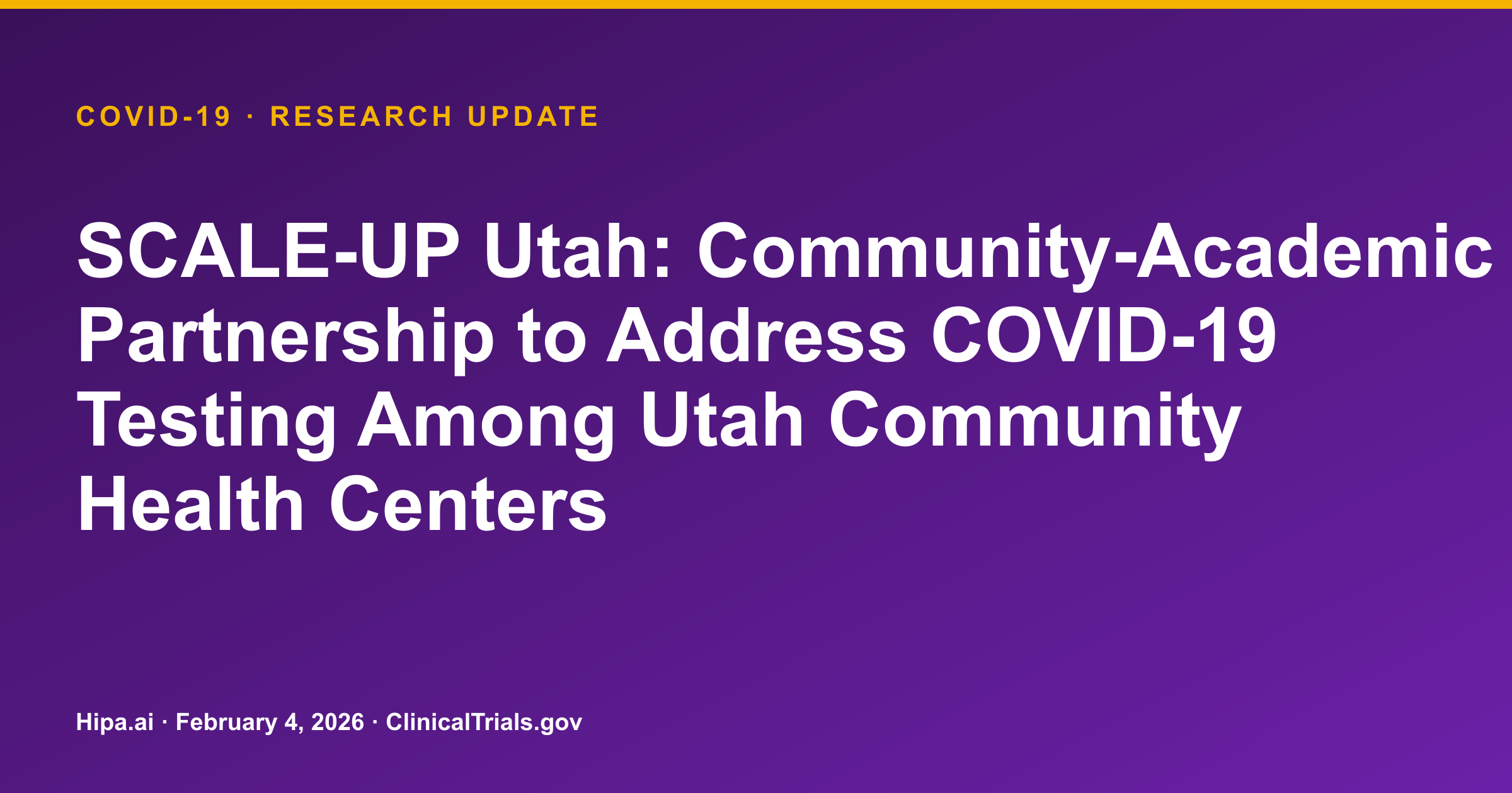 COVID-19: Text Messaging Engaged 2594 Participants in Testing Uptake Study — research update card