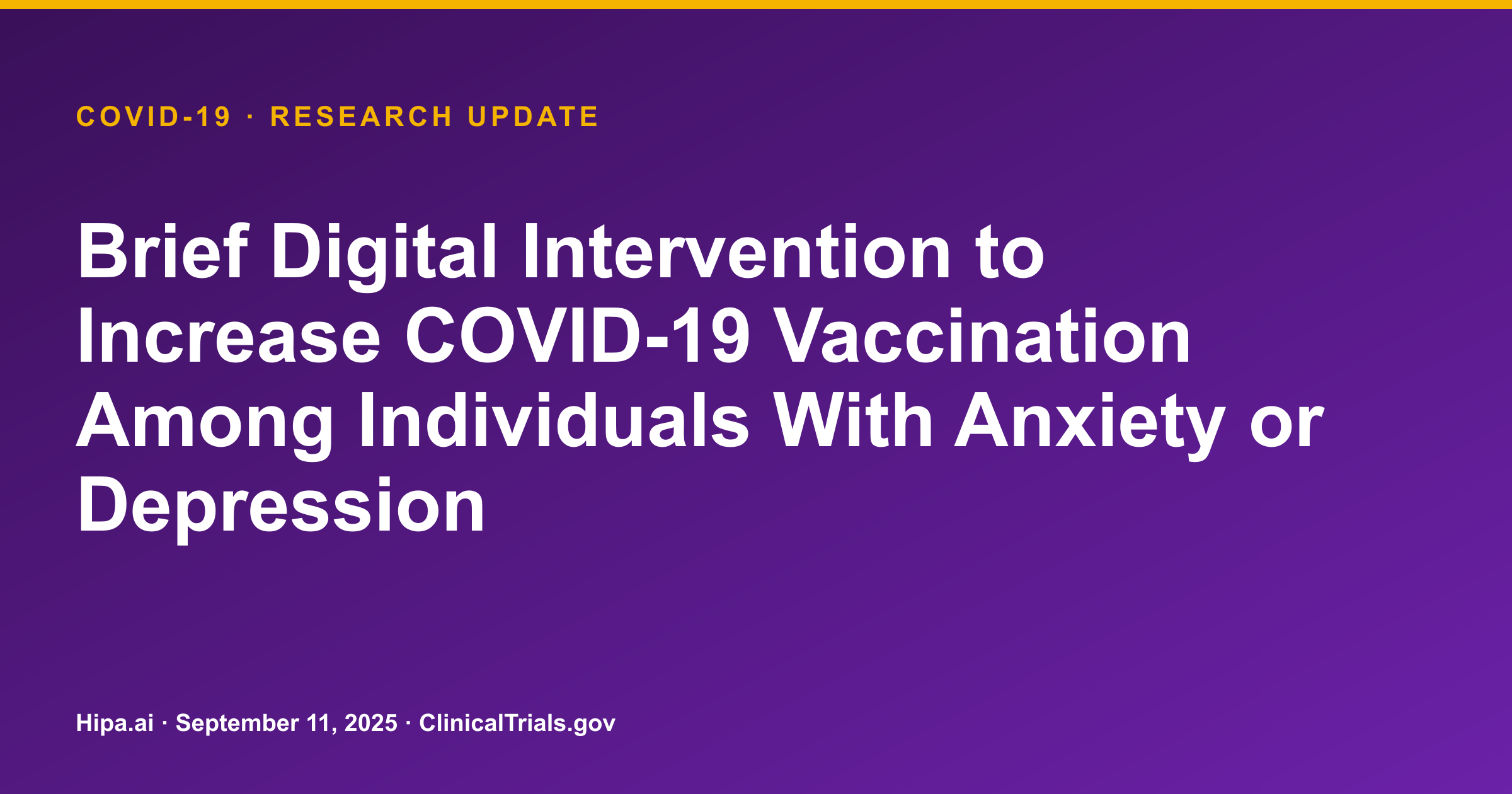 COVID-19 Digital Interventions Show Modest Impact on Vaccination Uptake — research update card