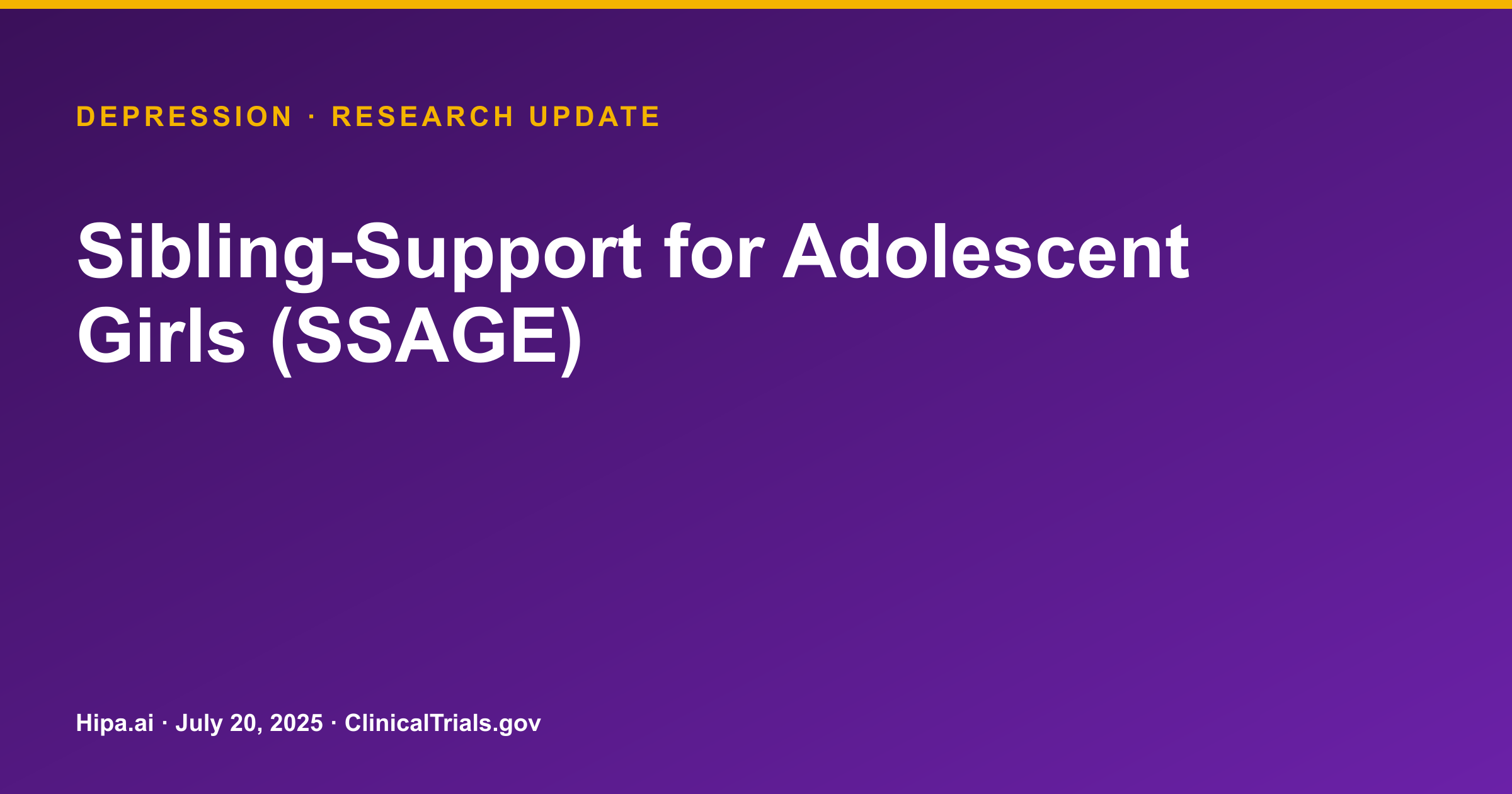 Depression: SSAGE trial results posted for DSM-5 symptom counts — research update card
