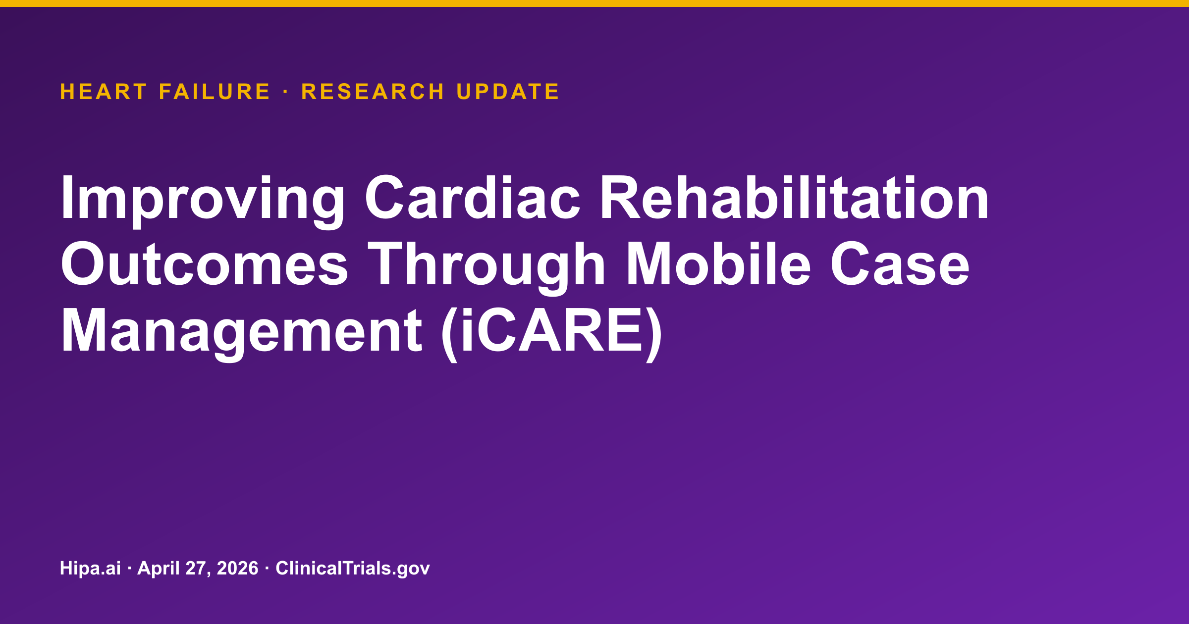 Heart Failure: Mobile Case Management Boosts Cardiac Rehab Adherence — research update card