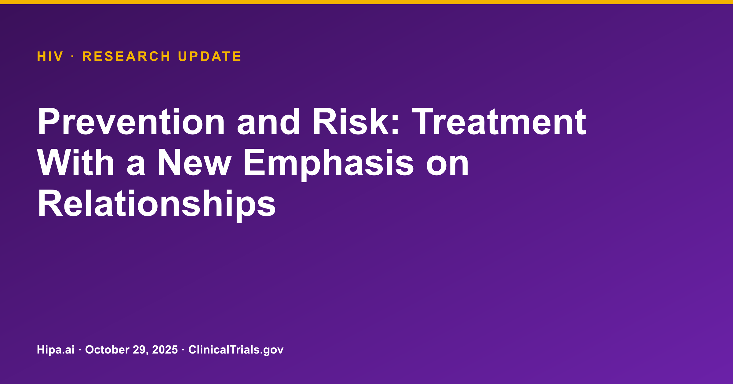 HIV: PARTNER Intervention Shows No Significant Impact on Drug Use Days — research update card