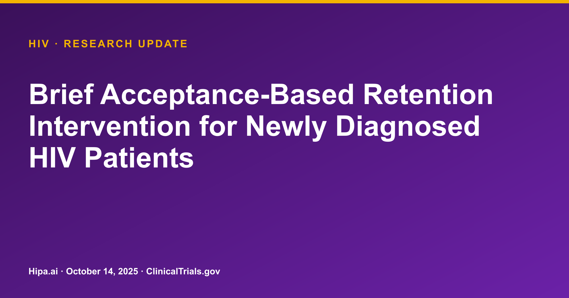 HIV: ABBT Shows Improved Retention and Virologic Suppression — research update card