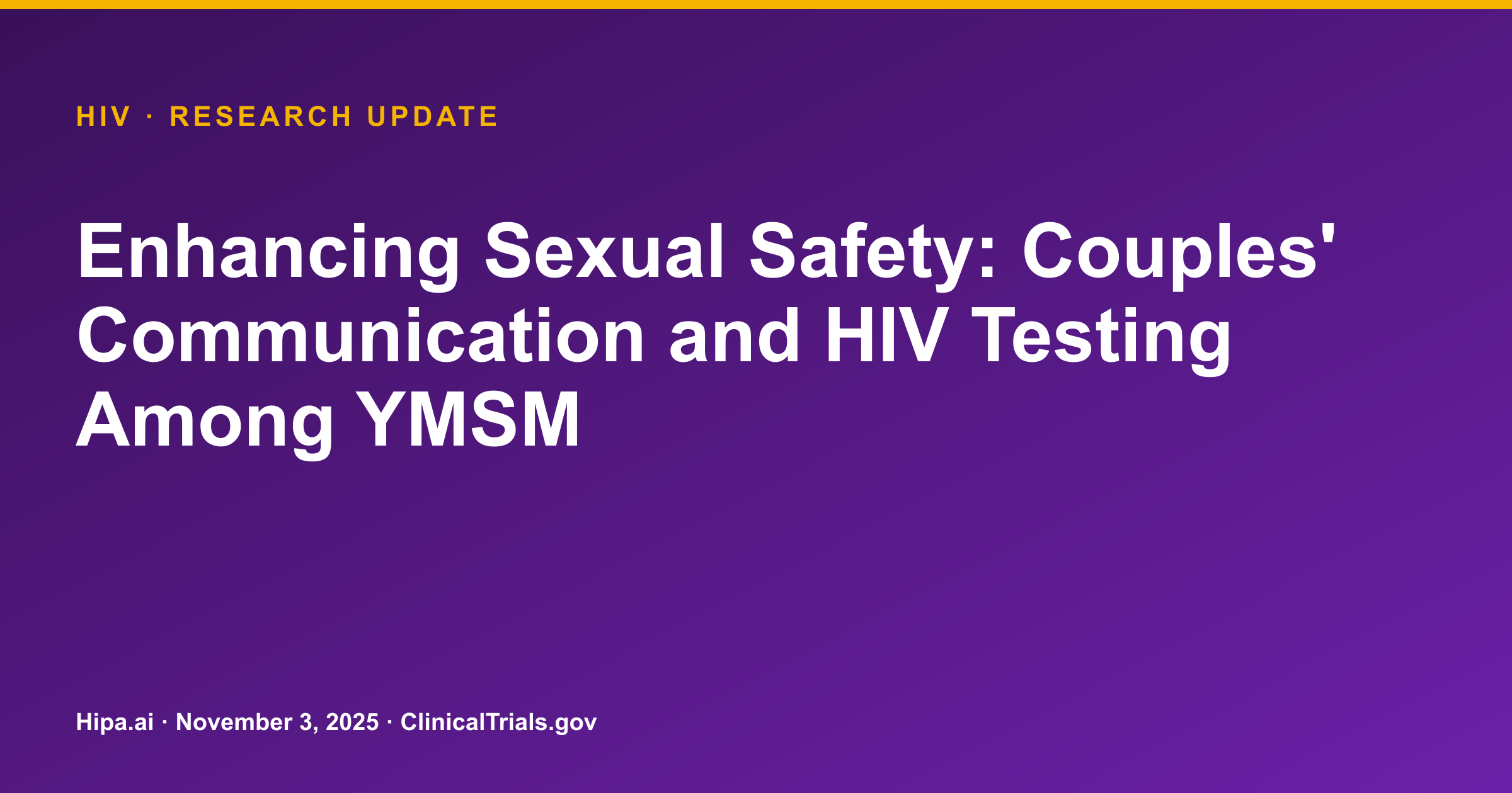 HIV Prevention Study: Communication Skills Show Significant Difference — research update card