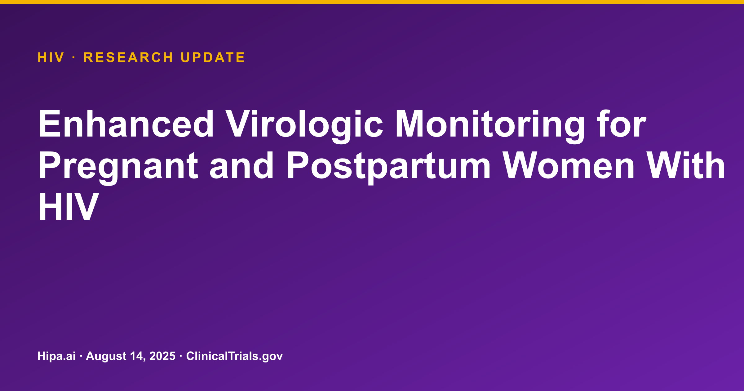 HIV: Enhanced Monitoring Intervention Shows No Significant Viremia Reduction — research update card