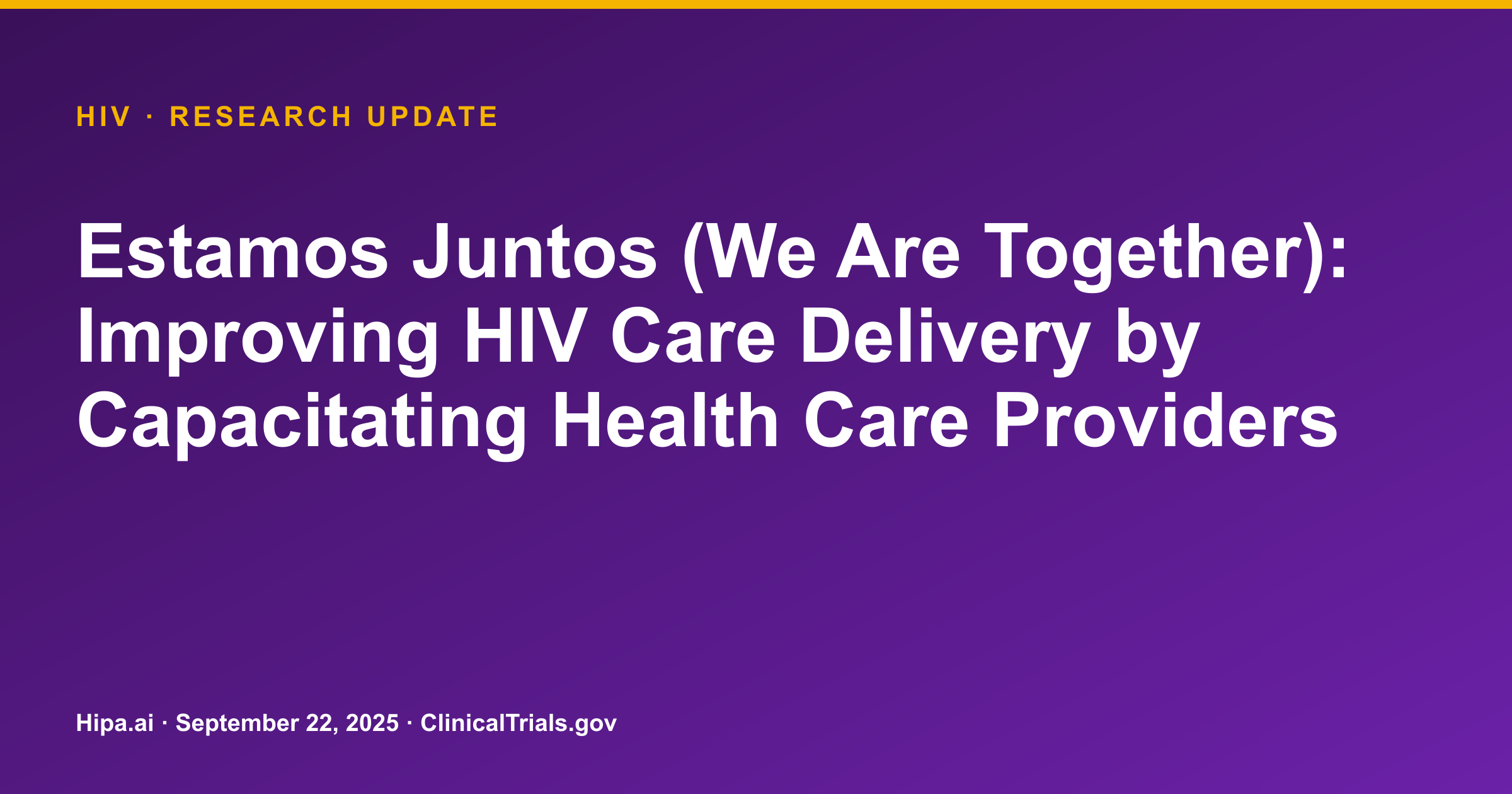 HIV: Provider Resilience Intervention Reduces Burnout in Healthcare Workers — research update card