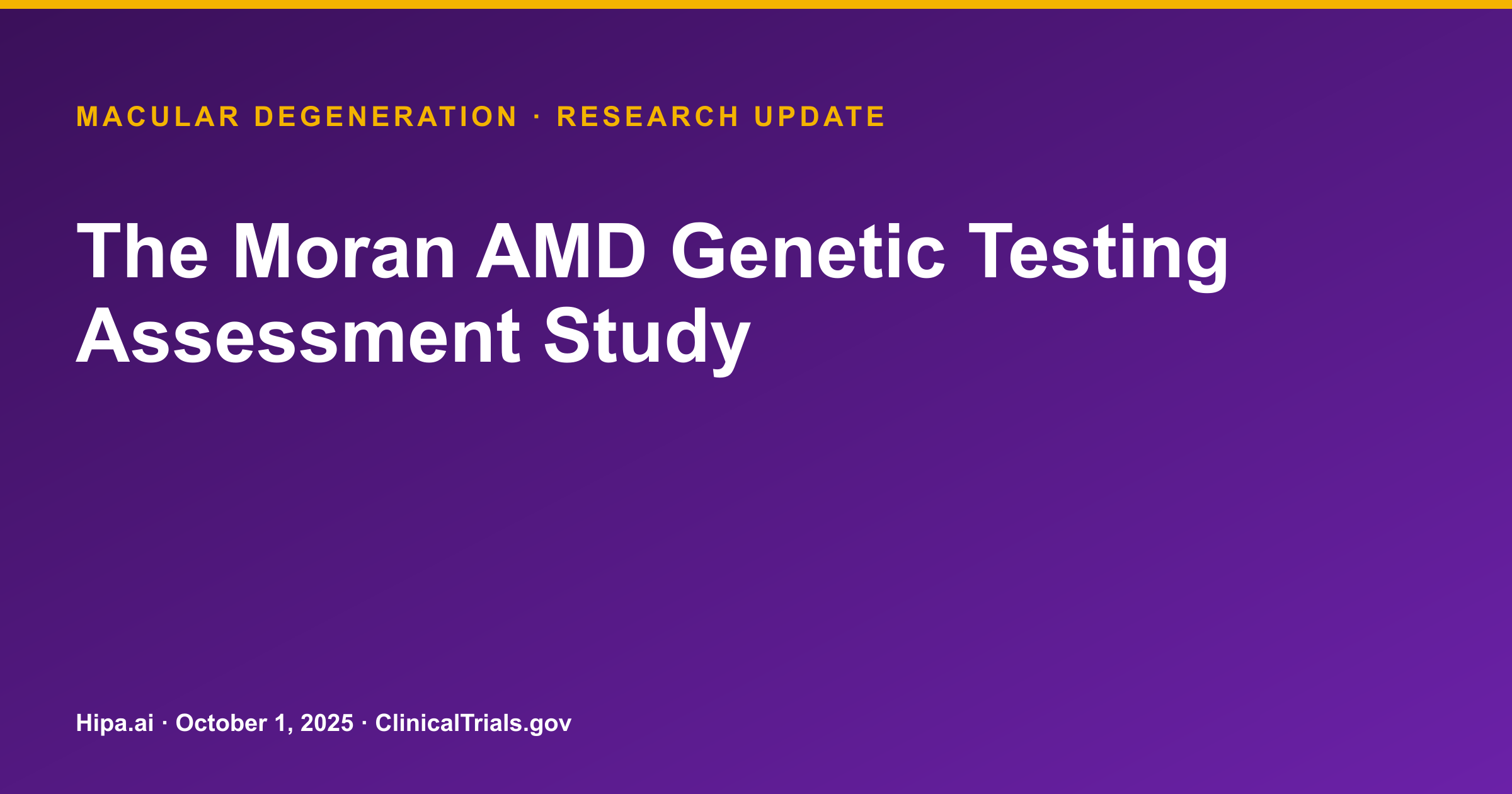 Macular Degeneration: Genetic Testing Impact on Carotenoid Status Revealed — research update card