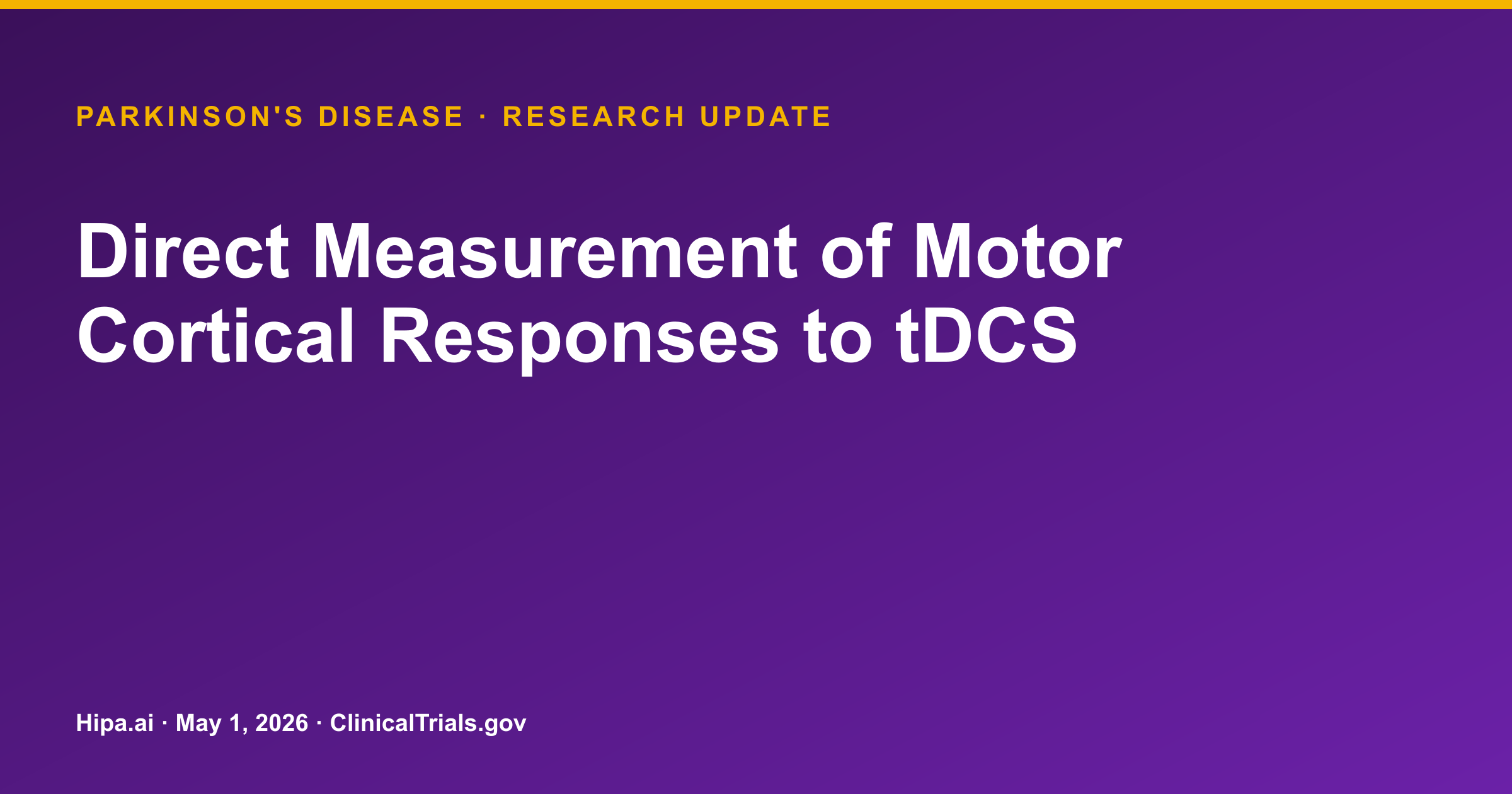 Parkinson's Disease: tDCS Trial Reports Mean 12 log10(µV²/Hz) Cortical Power — research update card