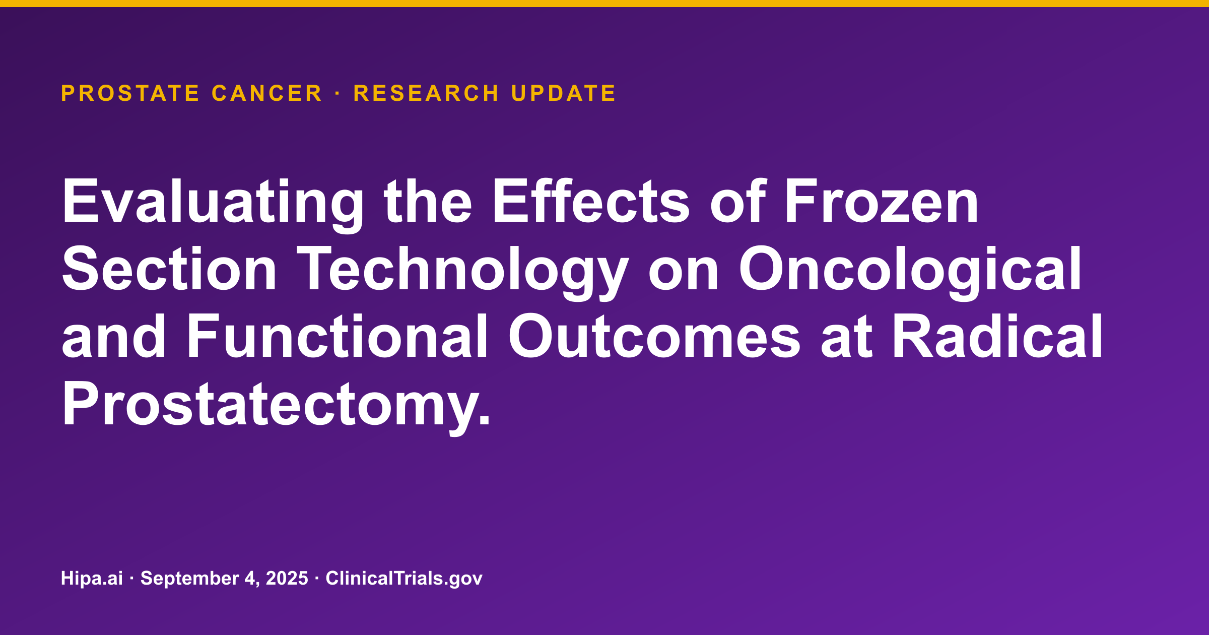 Prostate Cancer: NeuroSAFE Procedure Shows Improved Erectile Function — research update card