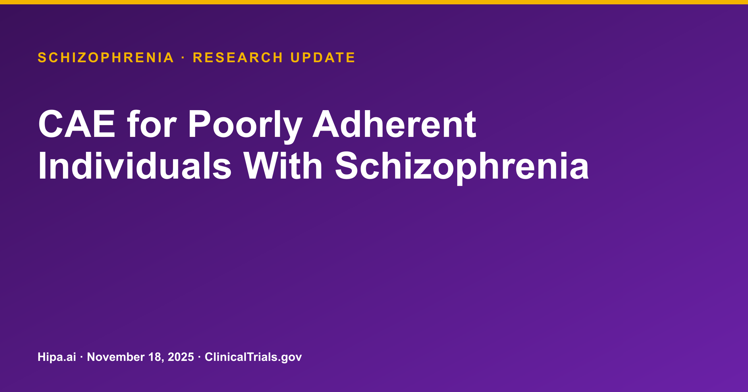 Schizophrenia: Remote Adherence Enhancement Shows High Acceptability — research update card