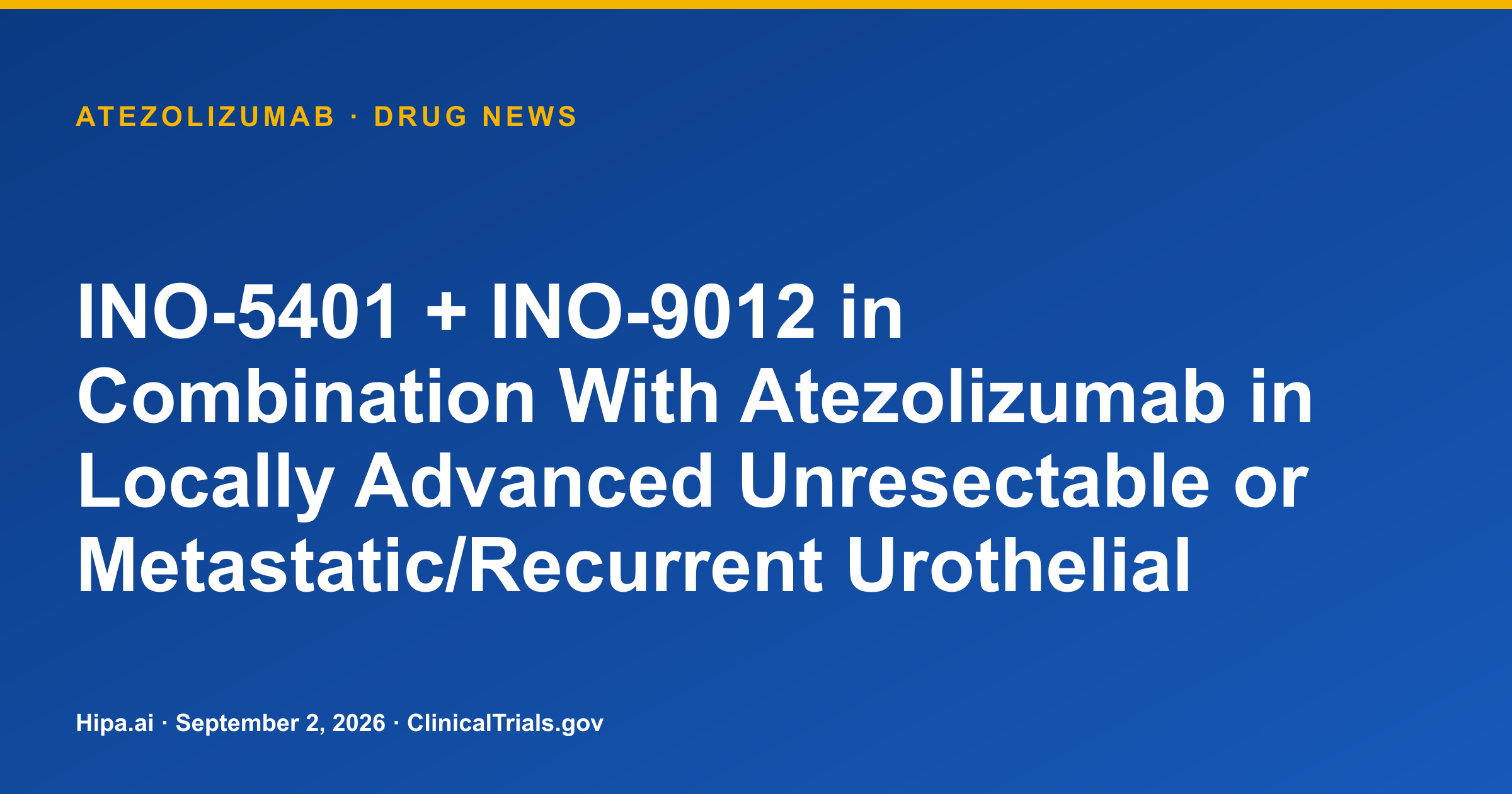 Atezolizumab Trial Reports 40% ORR in Untreated Cohort — drug news card