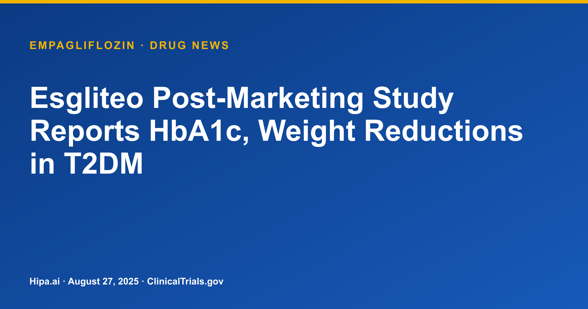 Empagliflozin/Linagliptin Reduces HbA1c in Korean Type 2 Diabetes — research update card