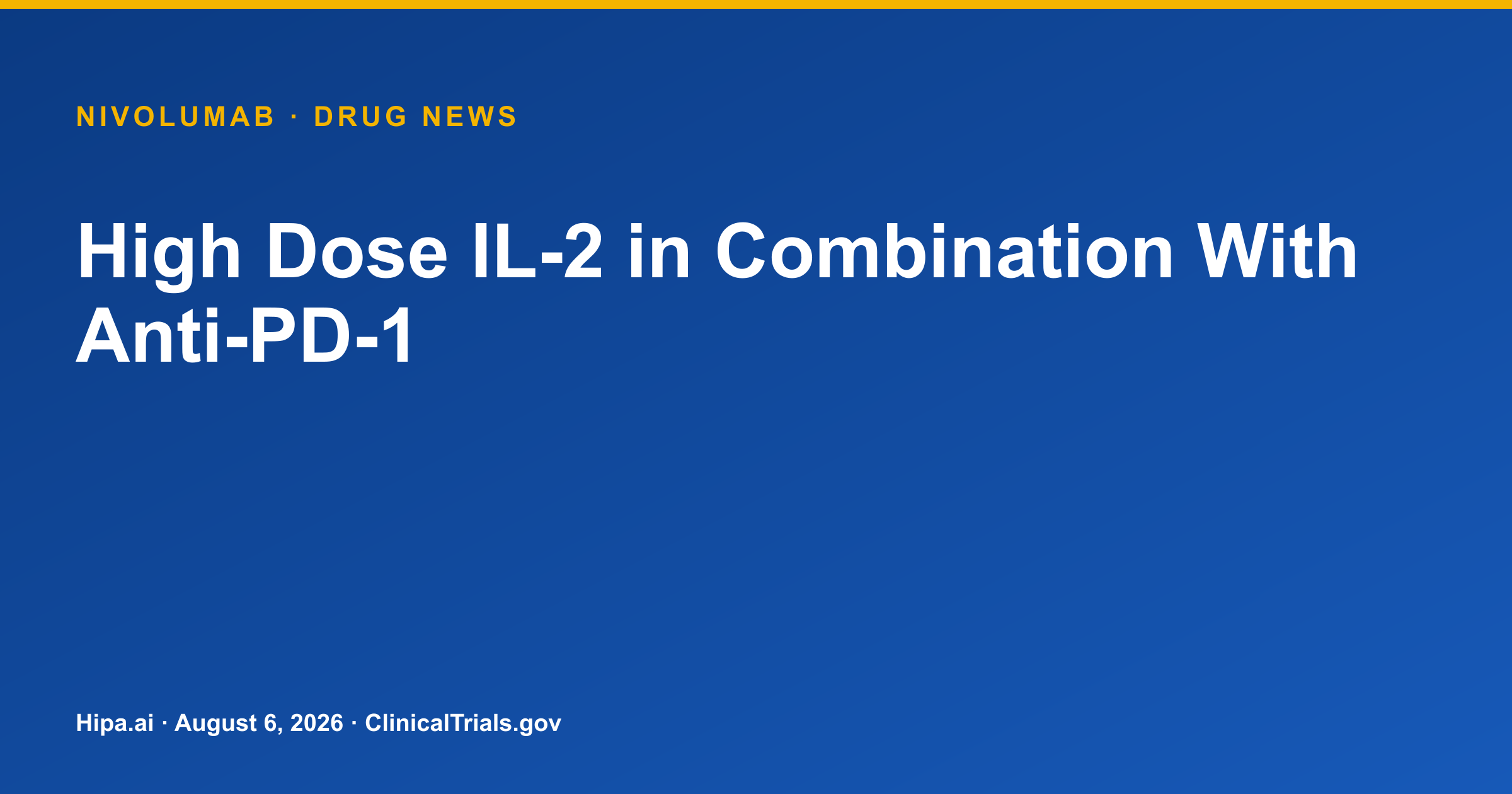 Nivolumab phase 2 melanoma and RCC trial posts results — drug news card