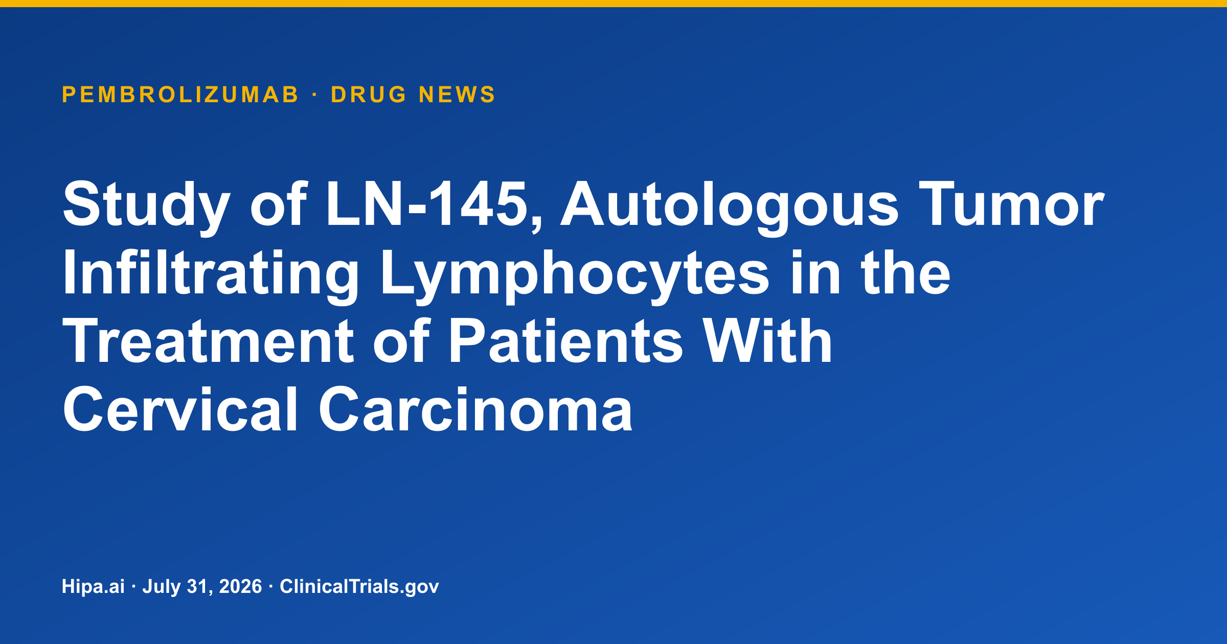 Pembrolizumab cervical cancer trial posts phase 2 results — drug news card